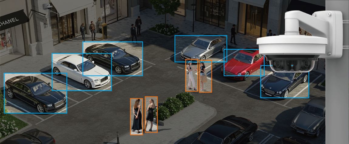Распознавание объектов и аналитика транспорта на камере Hanwha Vision
