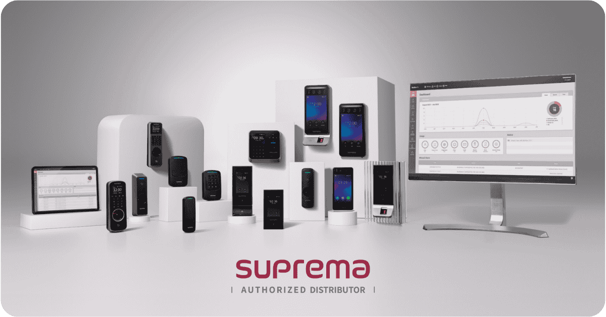 Линейка оборудования Suprema: биометрические терминалы, считыватели и контроллеры доступа.