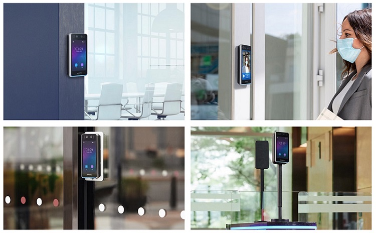 Способы доступа BioStation 3: распознавание лиц, мобильный доступ, QR-коды и RFID-карты.