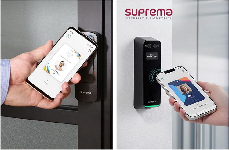 Использование мобильных учетных данных Suprema через NFC и Bluetooth на считывателях XPass и терминалах FaceStation.