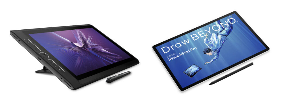 Порівняння Wacom MobileStudio Pro та Wacom MovinkPad Pro 14 (DTHA140) — професійні автономні планшети для малювання та дизайну.