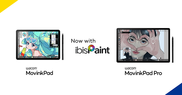 Планшети Wacom MovinkPad з встановленим застосунком ibisPaint X для графічного дизайну