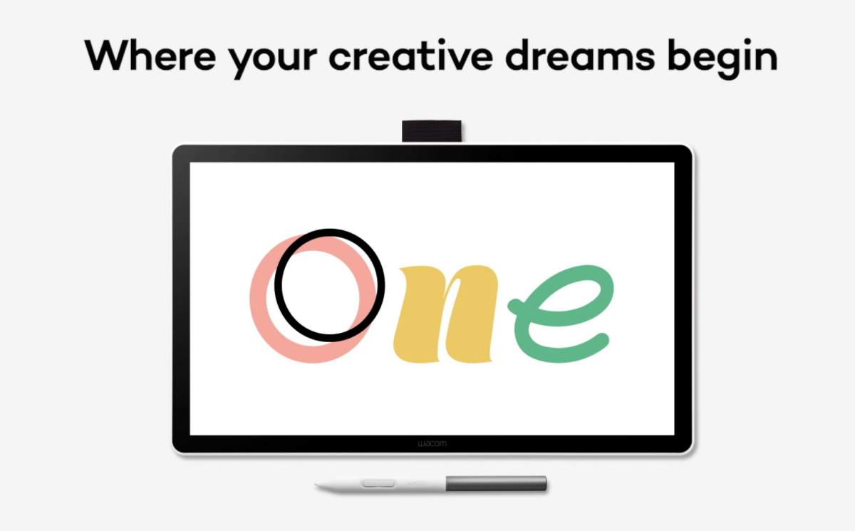 Графический дисплей Wacom One 14 с пером Wacom One Standard Pen