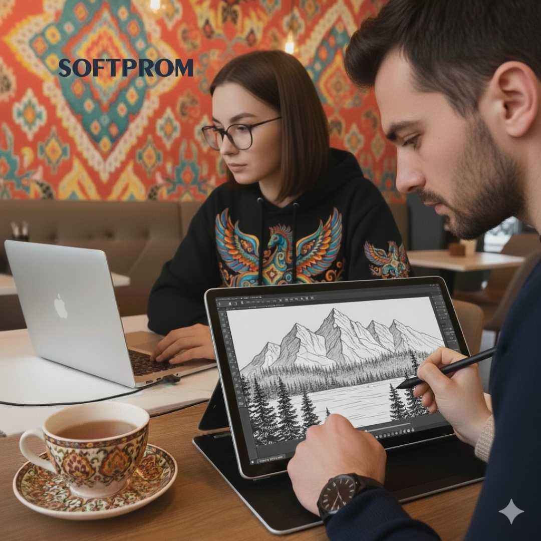 Современный креативный специалист работает в самых разных условиях. Wacom следует за автором